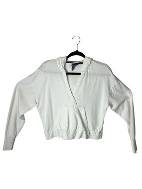 Sweaty Betty London white after class relaxed hoodie size 4-6